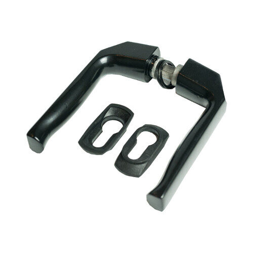 Melns durvju rokturis vārtiem vai durvīm