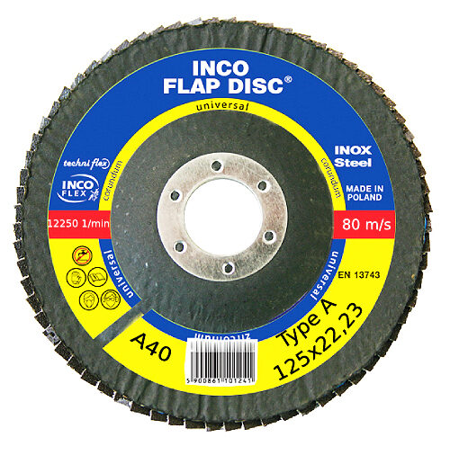 INCOFLEX Uni CORUNDUM A-125x22.23 P40